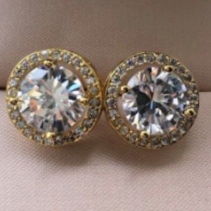 Gorgeous Princess Cut Diamond Earrings